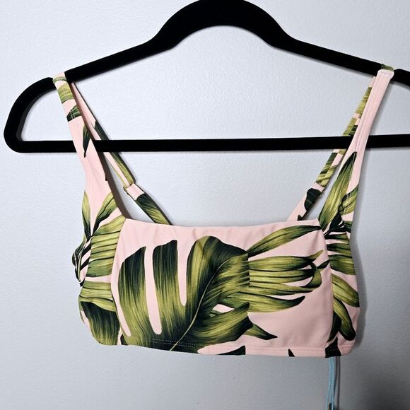 Kona Sol Other - Kona Sol Target Swim Tropical Leaf Print Bikini Top Small